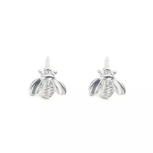 Sterling Silver Plated Bee Stud Earrings